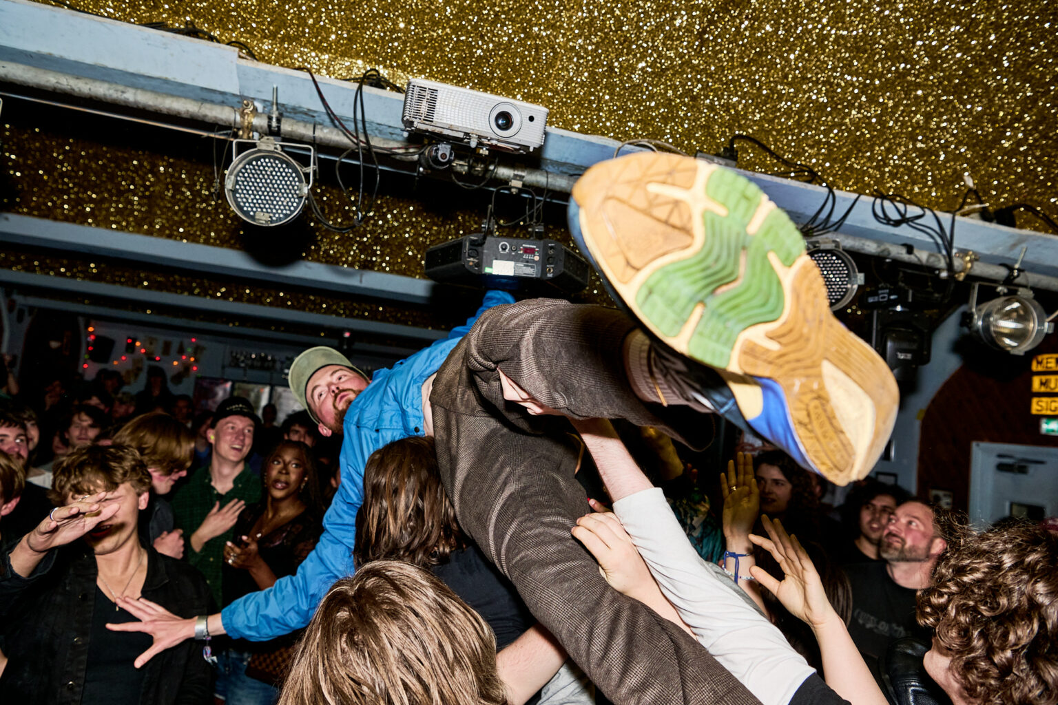 Crowdsurfing antics